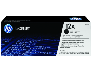 HP 12A Black Laserjet Toner Cartridge /1000/3000